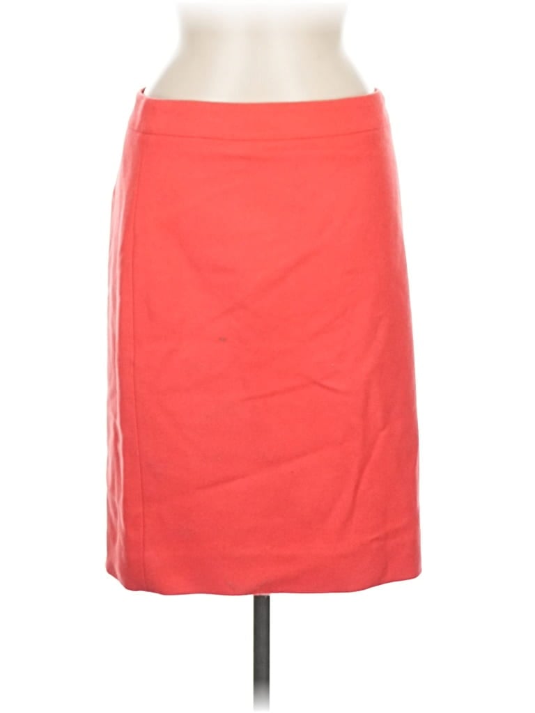 Pre-owned J.crew Factory Store Wool Skirt In Red