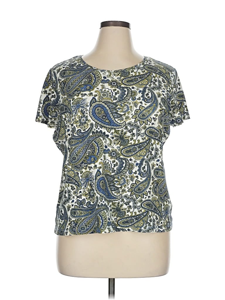 Pre-owned Charter Club Short Sleeve T-shirt In Blue