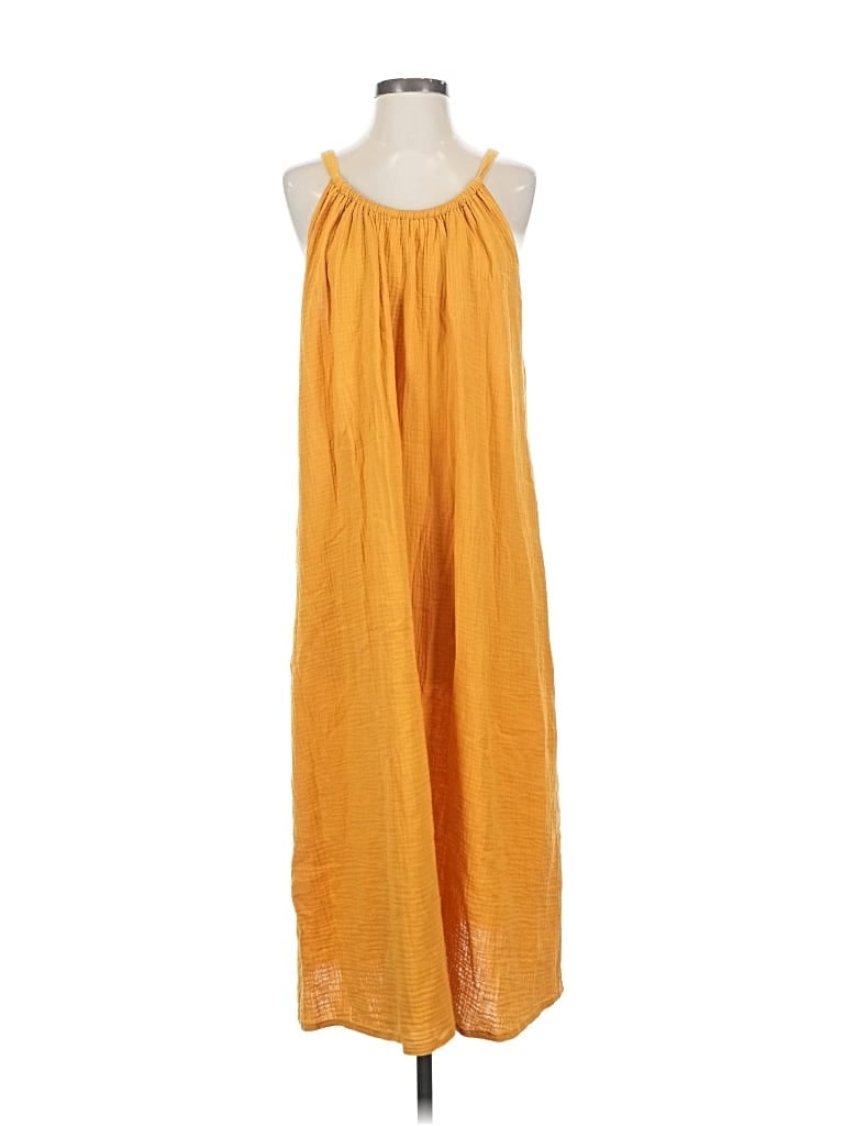 Pre-owned Kona Sol Casual Dress In Yellow