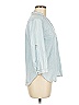 Takara 100% Rayon Blue 3/4 Sleeve Button-Down Shirt Size M - photo 4