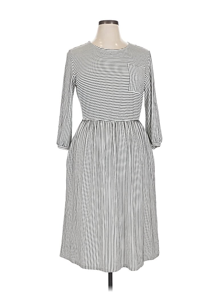 Pre-owned Fashion Casual Dress In Gray