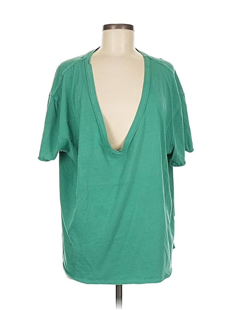 Pre-owned We The Free Short Sleeve T-shirt In Green