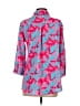 Unbranded 100% Polyester Print Pink 3/4 Sleeve Blouse Size S - photo 2