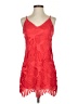 Express 100% Polyester Red Cocktail Dress Size XS - photo 1