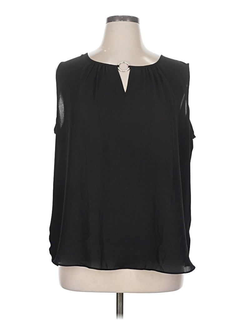 Pre-owned Fortune + Ivy Sleeveless T-shirt In Black