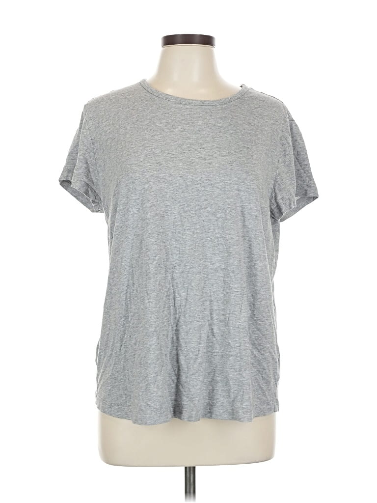 Pre-owned Quince Short Sleeve T-shirt In Gray