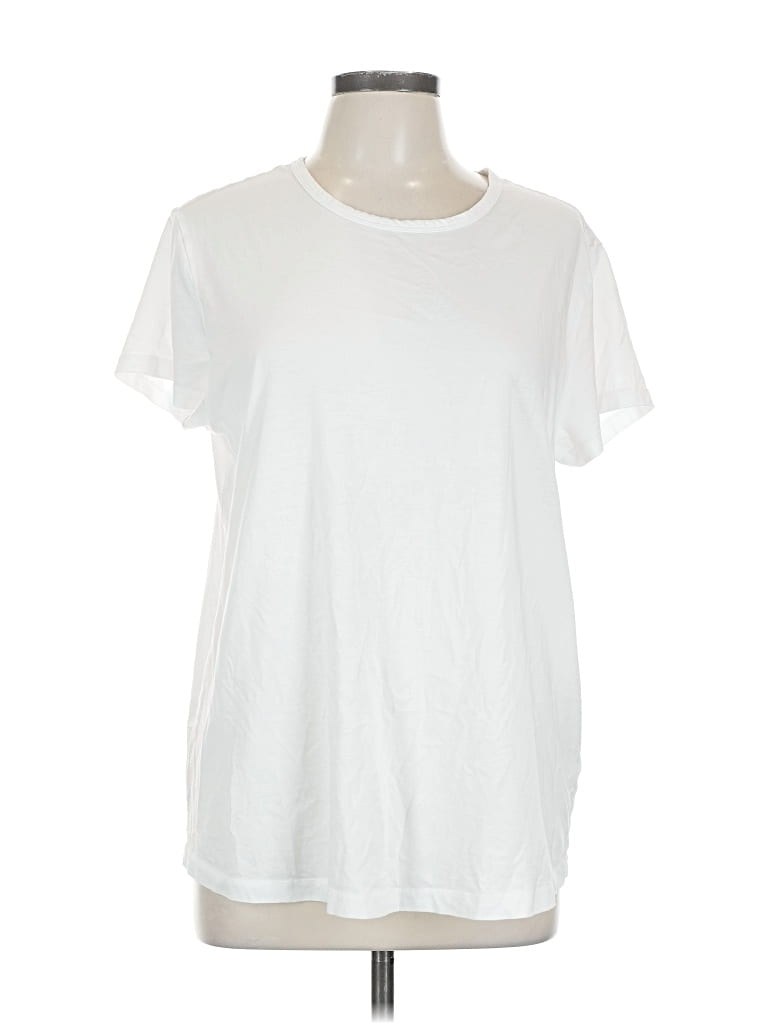 Pre-owned Quince Short Sleeve T-shirt In White