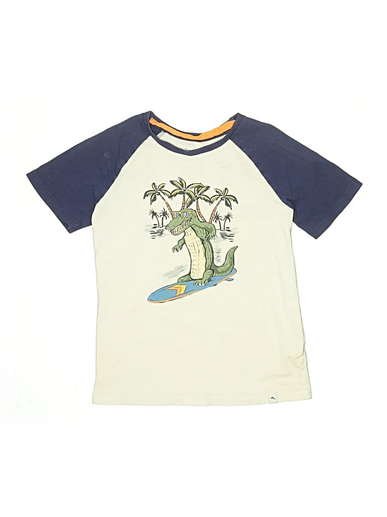 Pre-owned Tommy Bahama Kids' Short Sleeve T-shirt In White