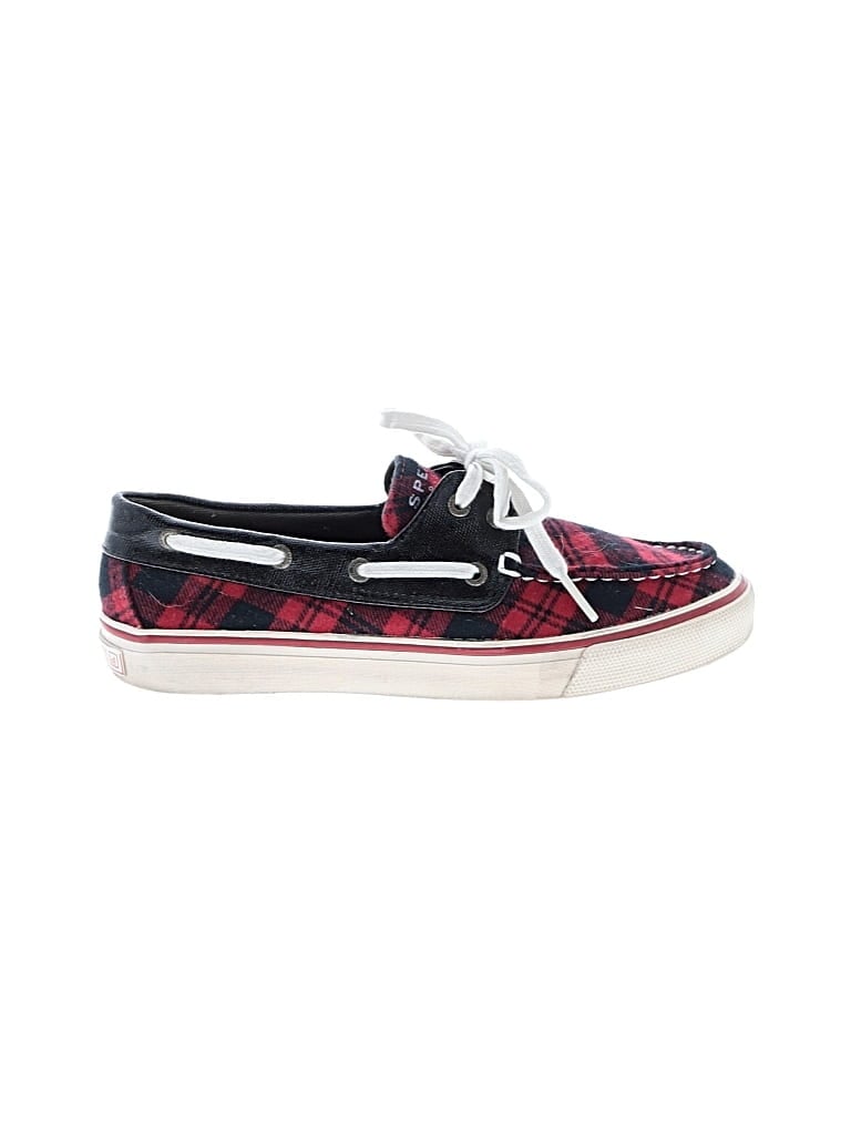 Click to view more detailed imagery on our partner's website Pre-owned Sperry Top-sider® Sneakers Red Plaid Pattern Shoes