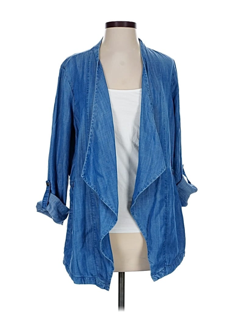 Pre-owned Joan Vass New York Jacket In Blue