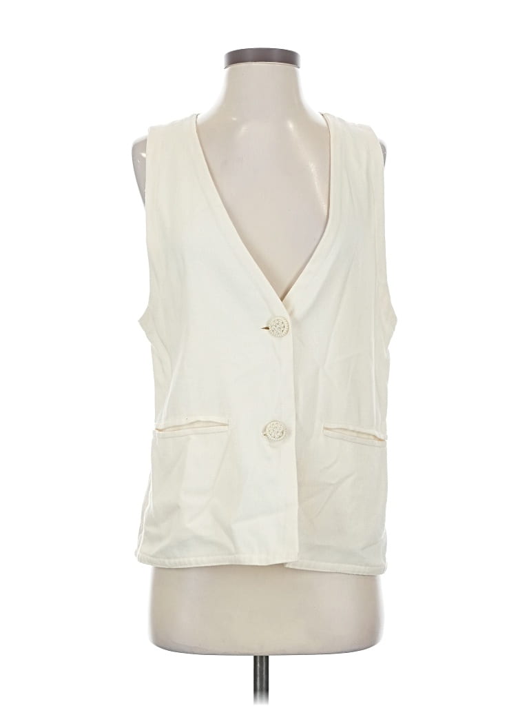 Pre-owned Assorted Brands Tuxedo Vest In White