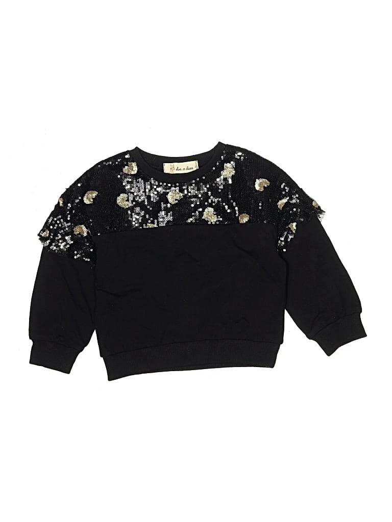 Pre-owned Doe A Dear Kids' Sweatshirt In Black