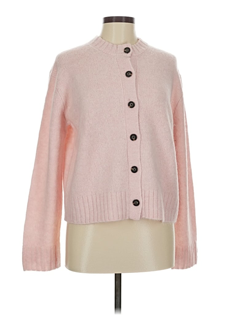 Everlane Wool Cardigan Sweater In Pink