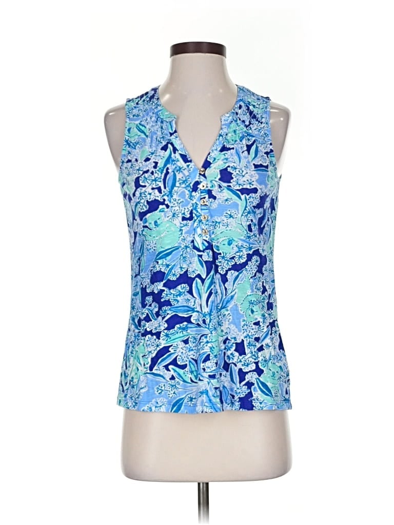 LILLY PULITZER Pre-owned Sleeveless Blouse In Blue