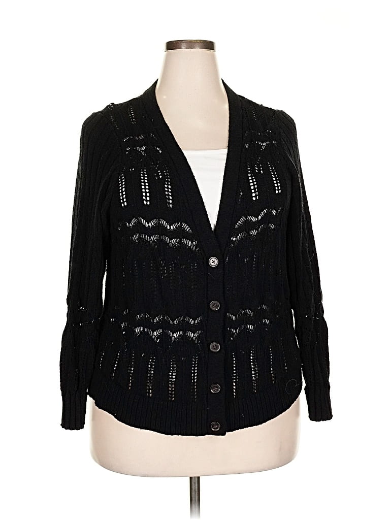 Pre-owned Torrid Cardigan Sweater In Black