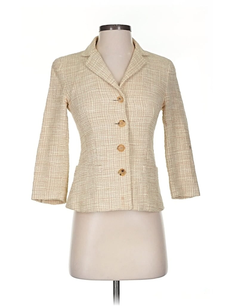 Pre-owned Theory Blazer Jacket In Gold