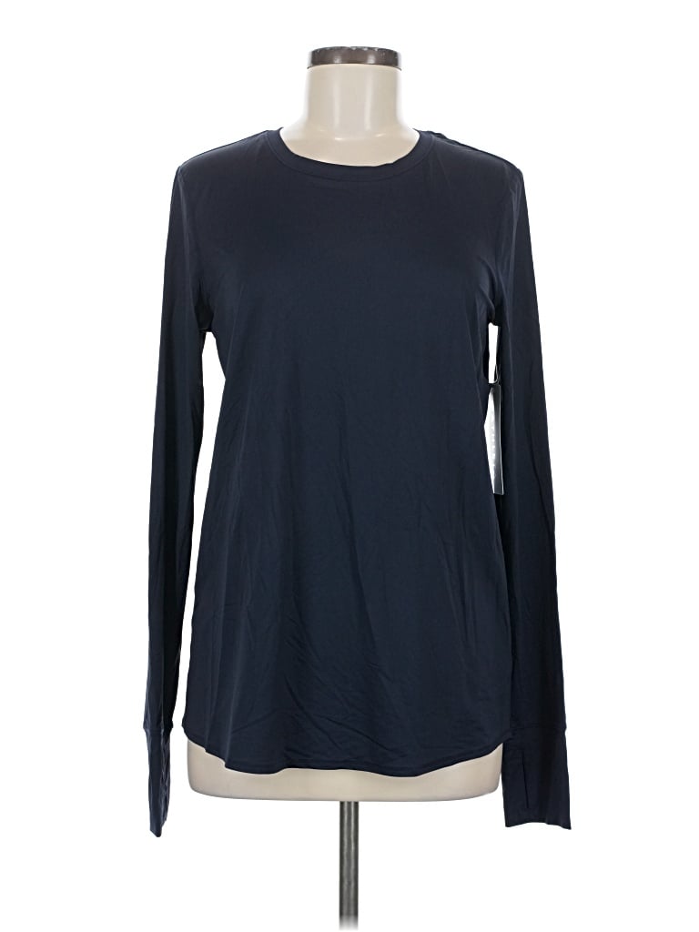 Pre-owned Athleta Long Sleeve T-shirt In Blue