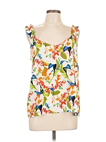 Rose + Olive Sleeveless Blouse (view 1)