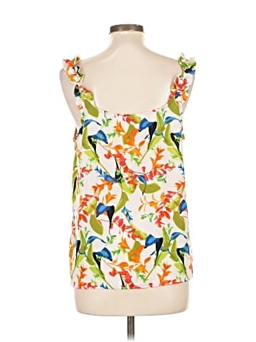 Rose + Olive Sleeveless Blouse (view 2)