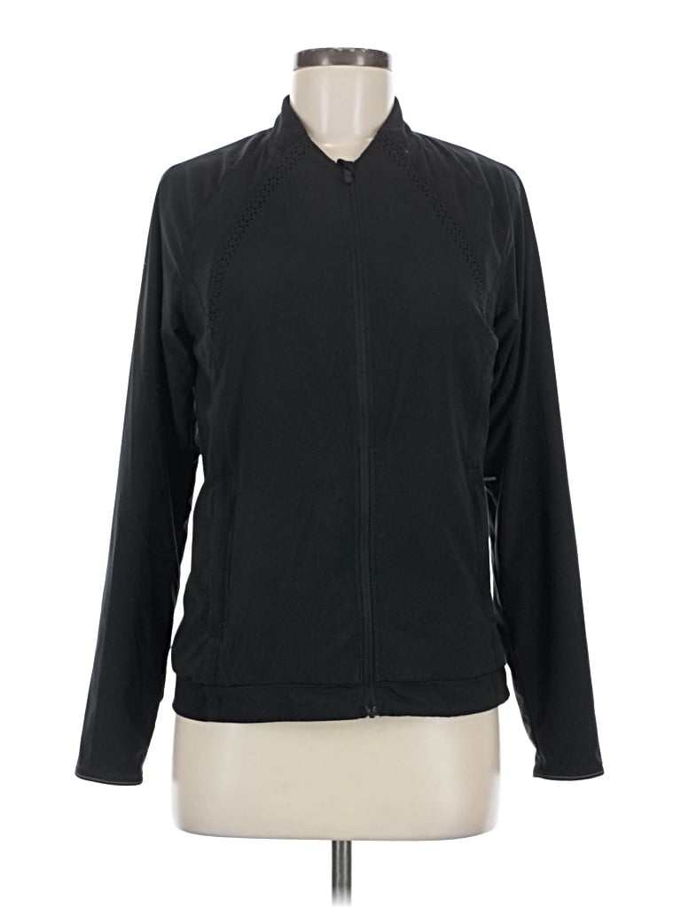 Pre-owned Lululemon Athletica Track Jacket In Black