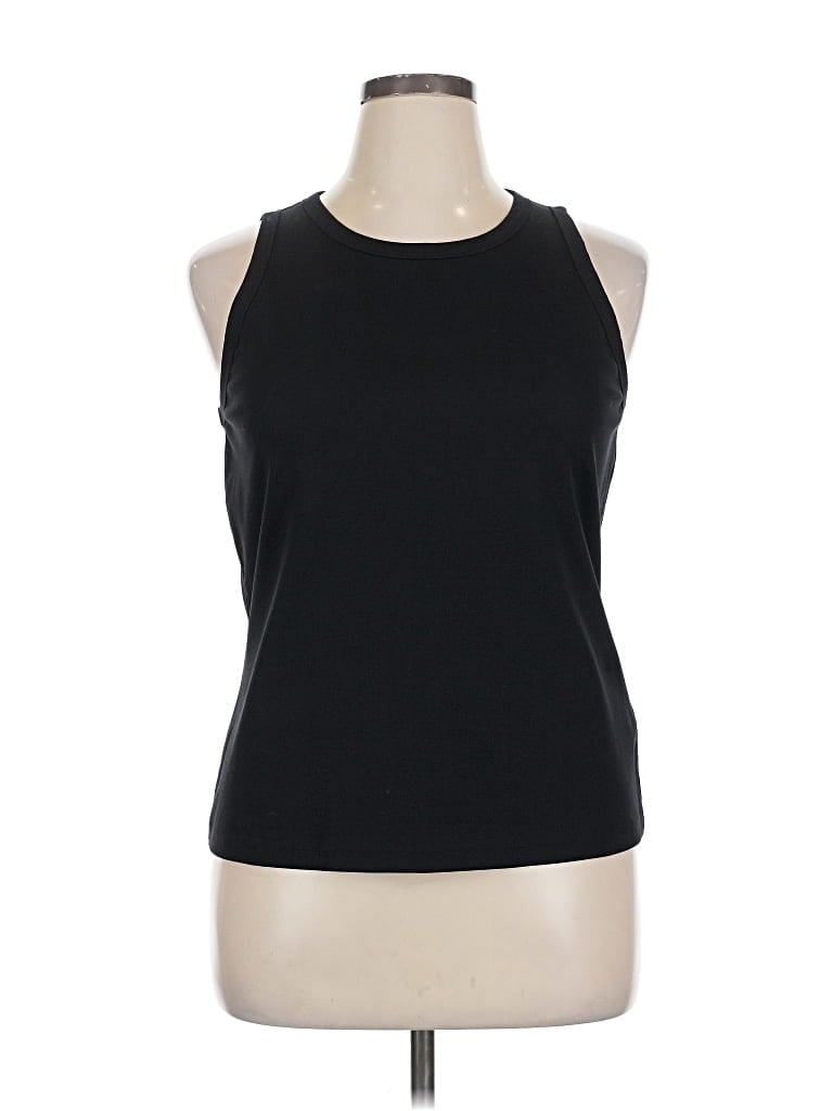 Pre-owned Lafayette 148 Sleeveless T-shirt In Black