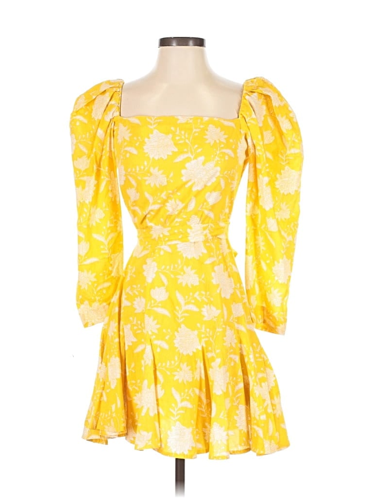 Pre-owned Mille Resort & Travel Cocktail Dress In Yellow