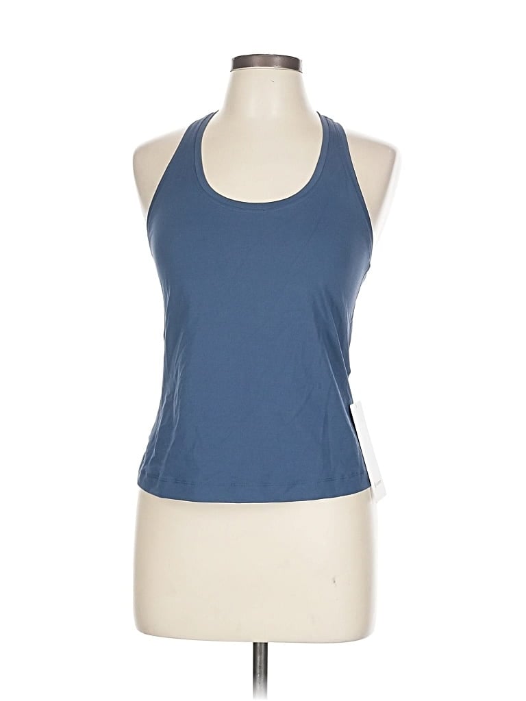 Lululemon Athletica Tank Top Blue Halter Neckline Tops