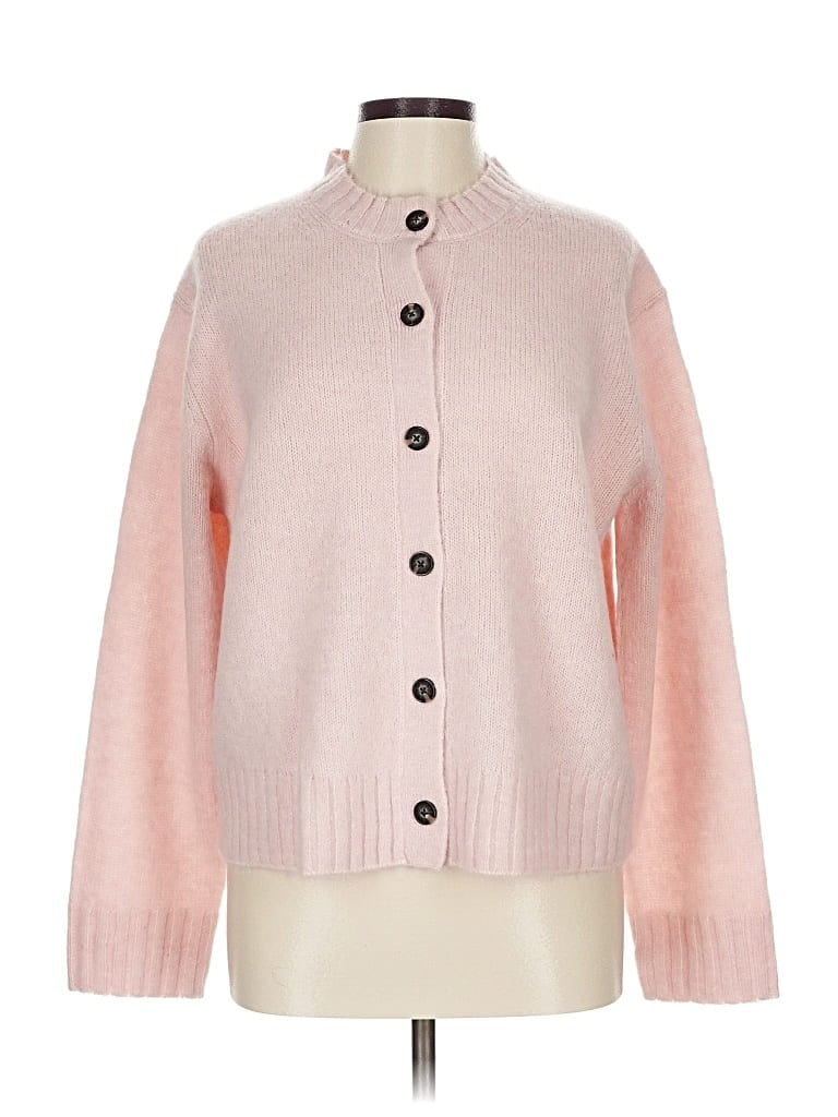 Everlane Wool Cardigan Sweater In Pink