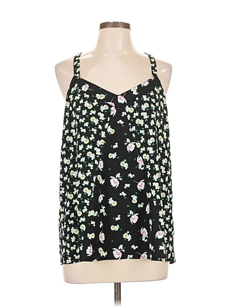 Pre-owned Unbranded Sleeveless Blouse In Black