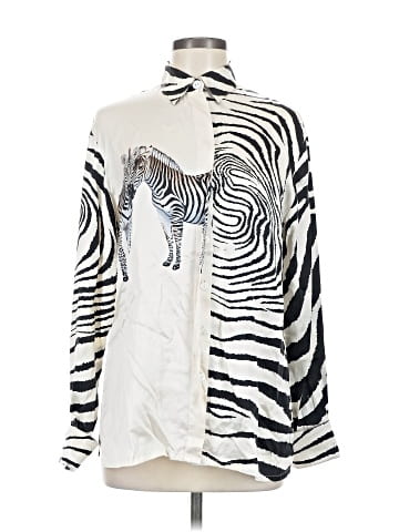 Paolo Santini Long Sleeve Silk Top (view 1)