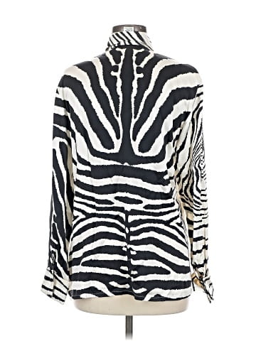 Paolo Santini Long Sleeve Silk Top (view 2)