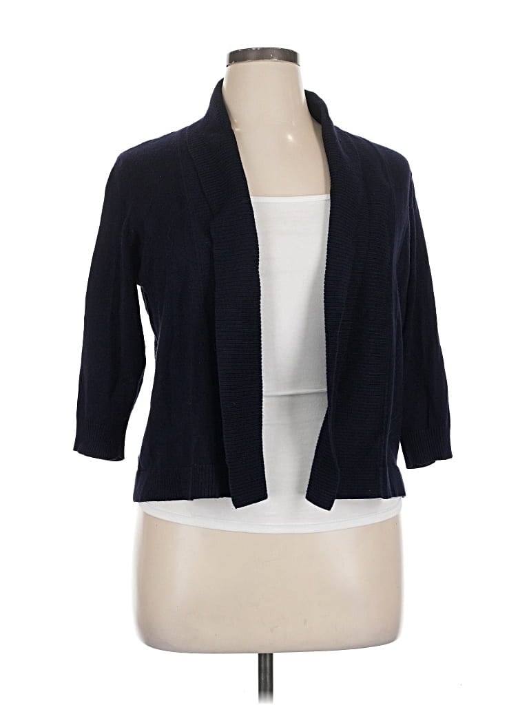 Pre-owned 89th & Madison Cardigan Sweater In Blue
