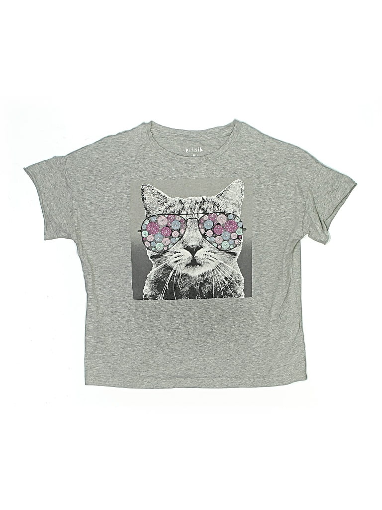 Pre-owned Kidpik Kids' Short Sleeve T-shirt In Gray