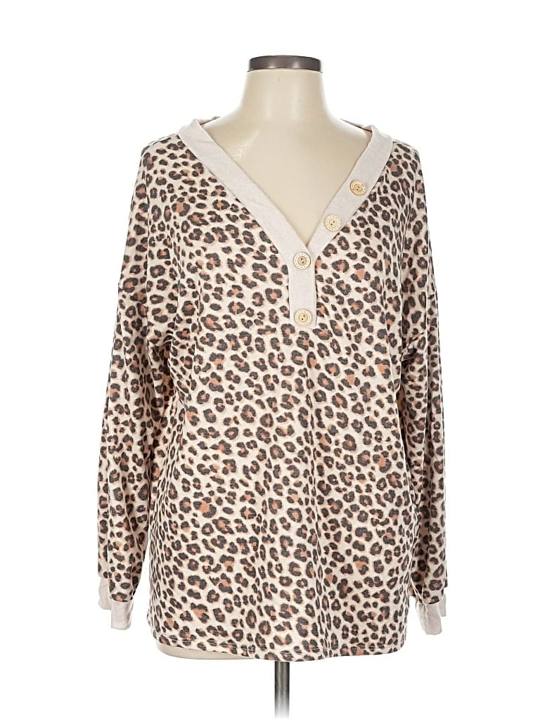 Pre-owned Haptics Cardigan Sweater In Brown