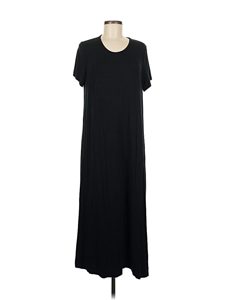 Pre-owned Quince Casual Dress In Black