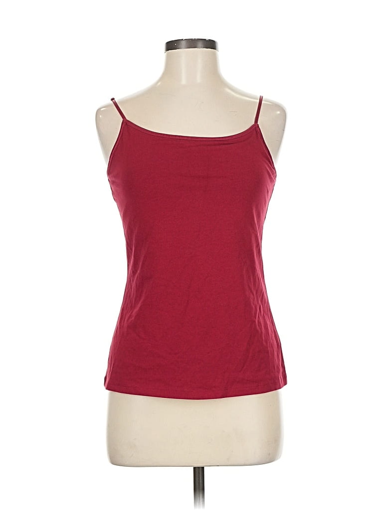 Pre-owned 2 A Tee Tank Top Burgundy Strapless Neckline Tops