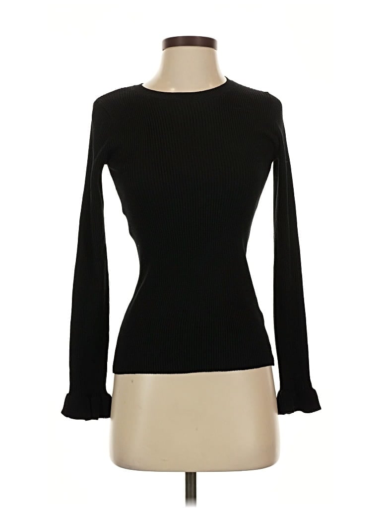Pre-owned T Tahari Pullover Sweater In Black