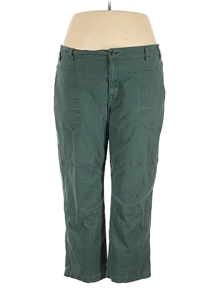 Pre-owned Madewell Cargo Pants In Green