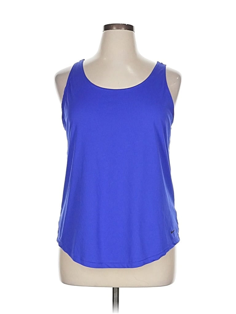 Pre-owned Nike Active Tank Top In Blue