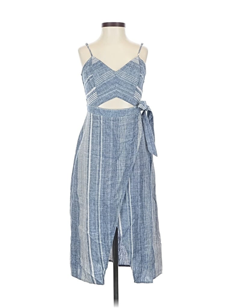 Pre-owned Express Casual Dress In Blue