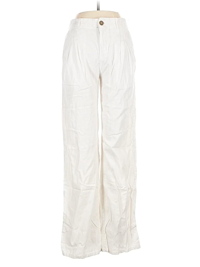 Pre-owned Love Tree Linen Pants In White