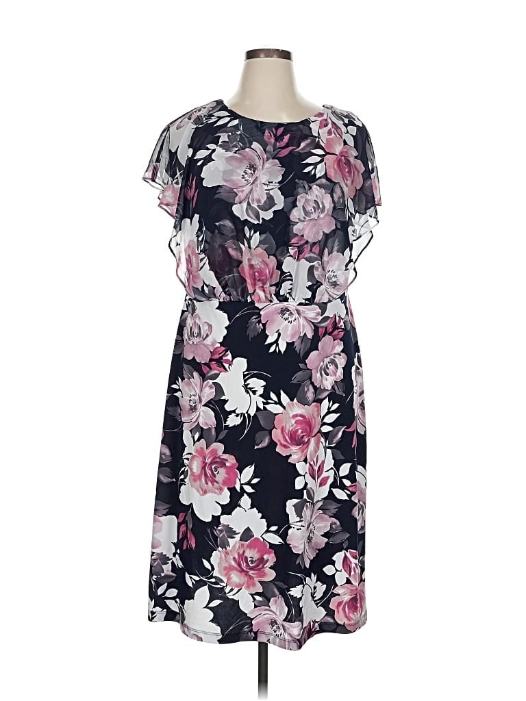 Pre-owned Connected Apparel Casual Dress In Purple