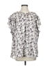 Cooper & Ella 100% Polyester Purple Short Sleeve Blouse Size Sm (1) - photo 1