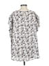 Cooper & Ella 100% Polyester Purple Short Sleeve Blouse Size Sm (1) - photo 2