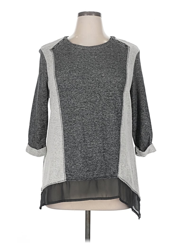 Pre-owned Style & Co Pullover Sweater In Gray