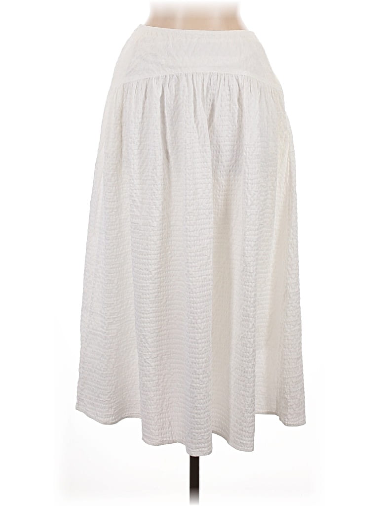 Pre-owned Uniqlo Casual Skirt In White