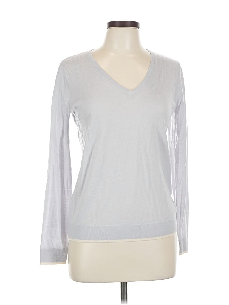 Pre-owned Club Monaco Long Sleeve T-shirt In Silver