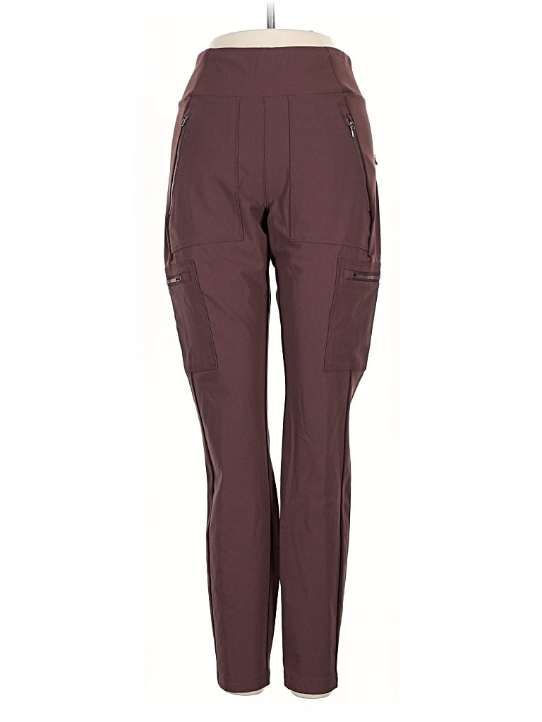 Pre-owned Athleta Active Pants In Burgundy