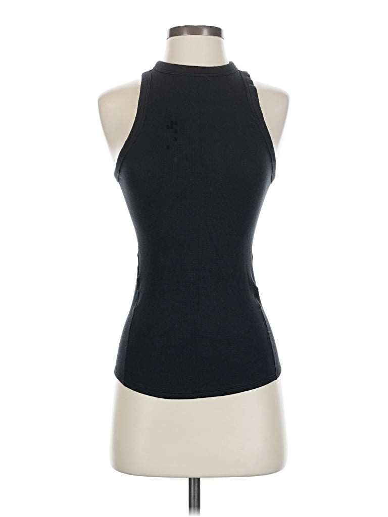 Pre-owned Lululemon Athletica Tank Top Black Halter Neckline Tops
