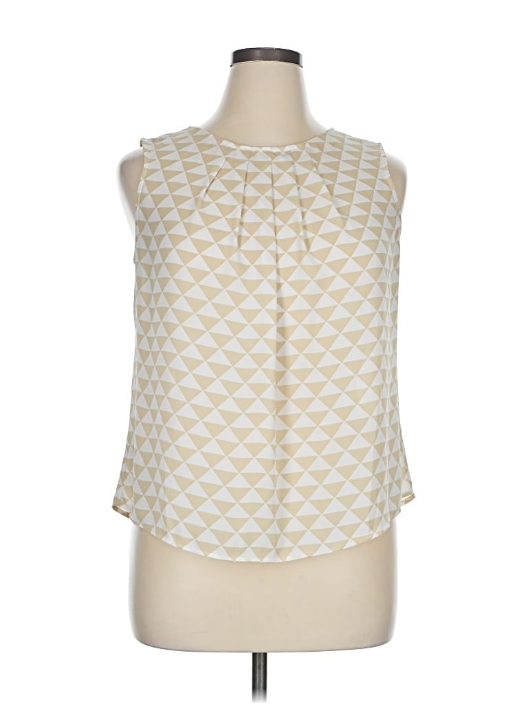 Pre-owned Worthington Sleeveless Blouse In White